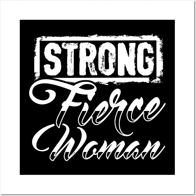 Strong Fierce Woman Feminist Activist Wall Art by solsateez